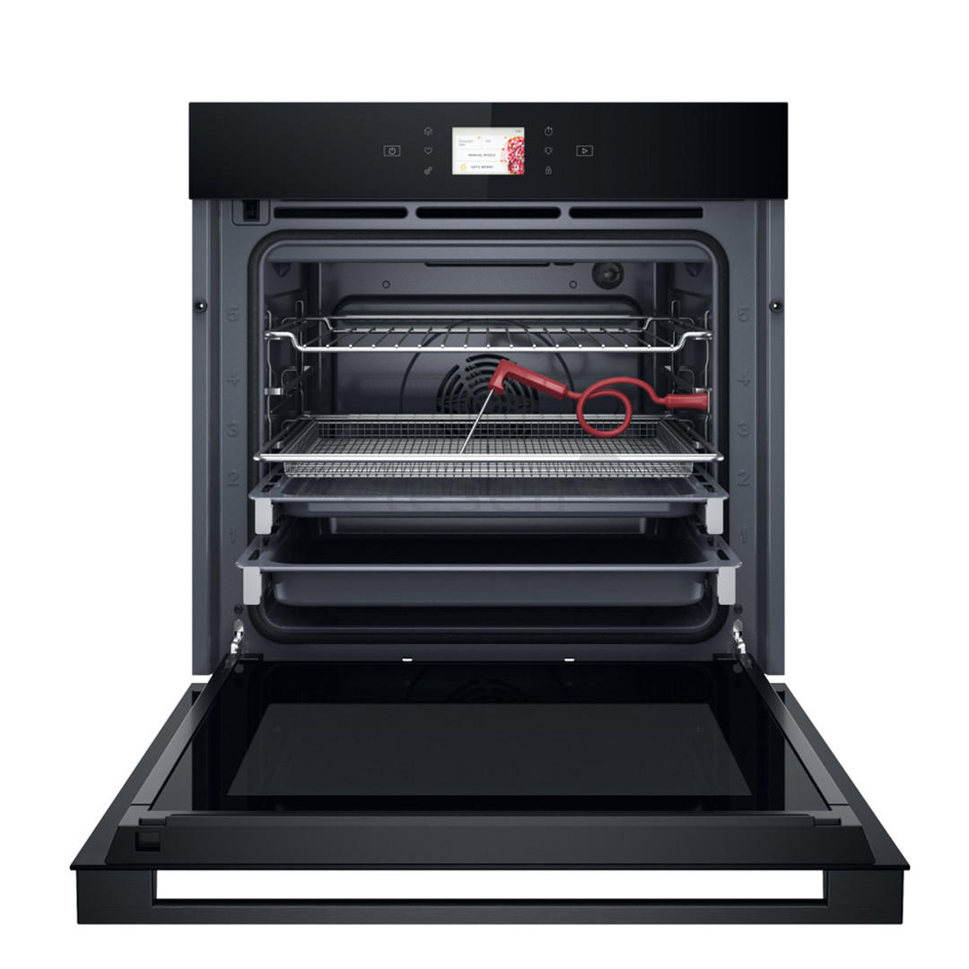 Whirlpool, 73 L, pirolizė, juoda - Įmontuojama orkaitė