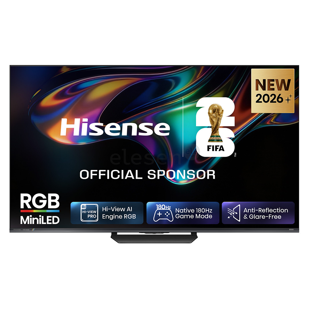 Hisense UR8S, 55'', 4K UHD, RGB Mini LED, juodas - Televizorius