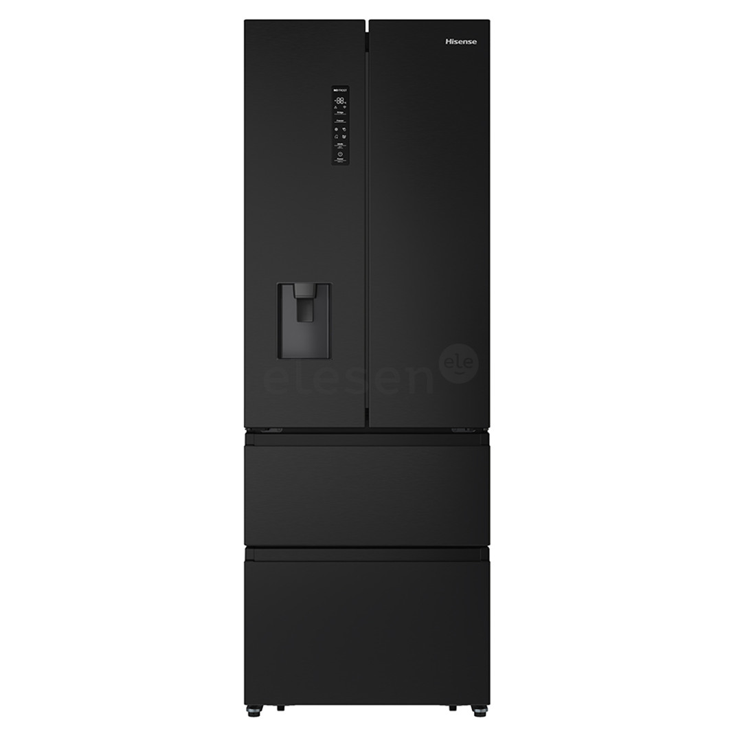 Hisense, NoFrost, 485 L, aukštis 200 cm, juodas - Šaldytuvas
