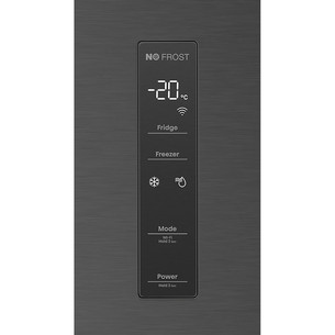 Hisense, NoFrost, 485 L, aukštis 200 cm, juodas - Šaldytuvas