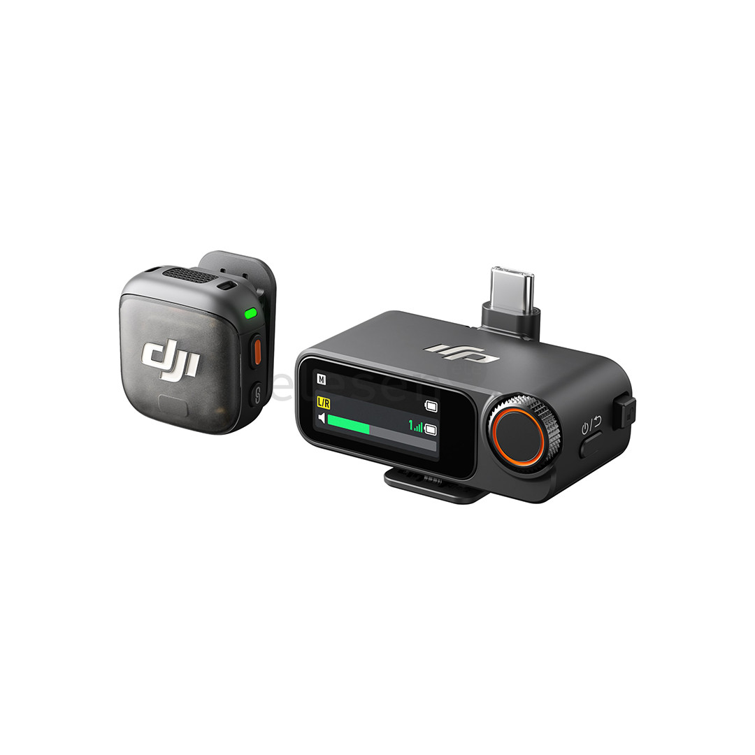 DJI Mic 3 (1 TX + 1 RX), gray - Wireless microphone