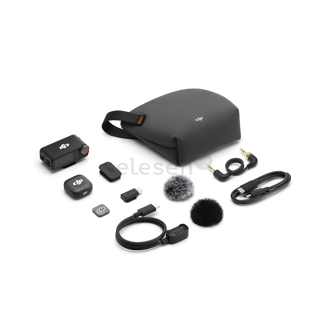 DJI Mic 3 (1 TX + 1 RX), gray - Wireless microphone