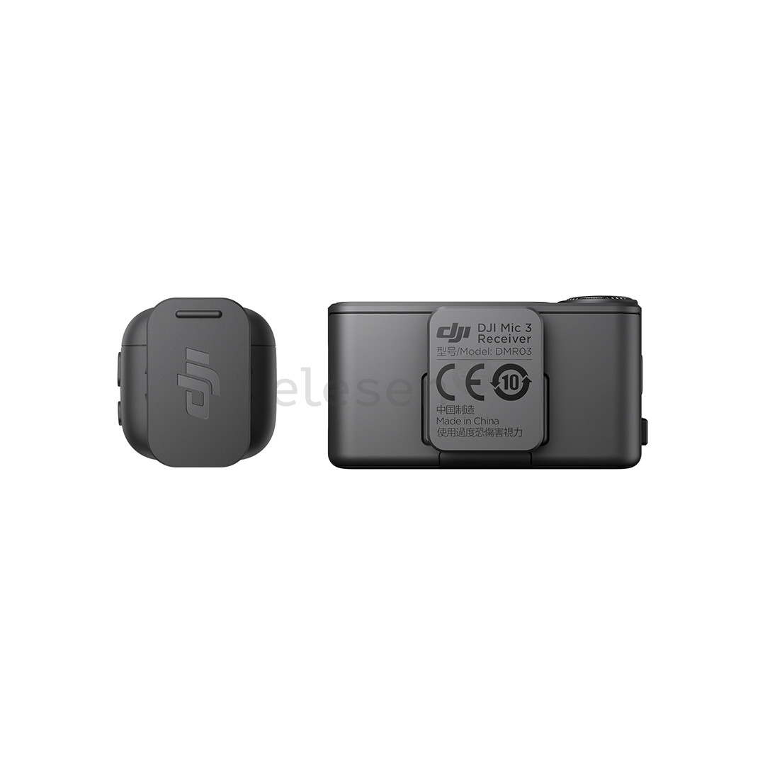 DJI Mic 3 (1 TX + 1 RX), gray - Wireless microphone