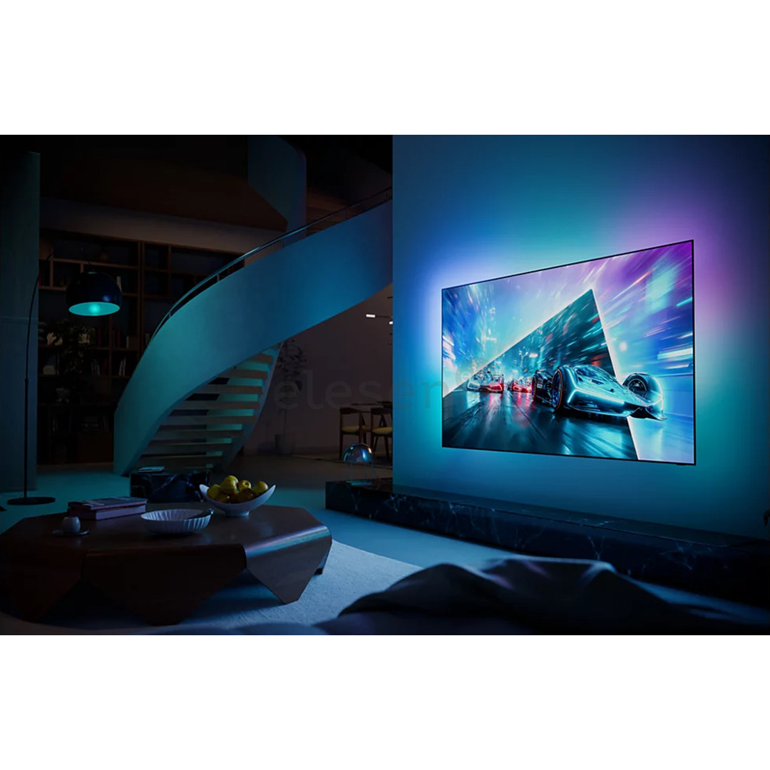 Philips OLED761, 55'', 4K UHD, OLED, juodas - Televizorius