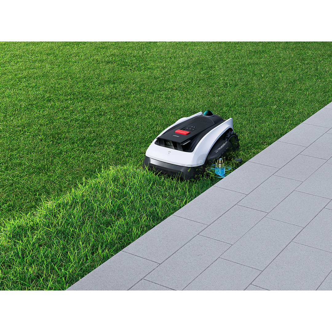 Ecovacs GOAT O1200 LiDAR PRO, baltas/juodas - Belaidis vejos robotas + priedai