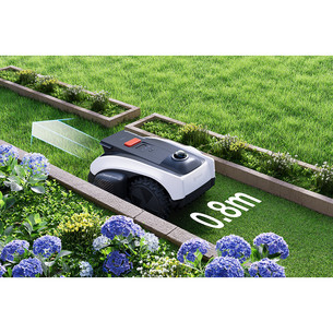 Ecovacs GOAT O1200 LiDAR PRO, baltas/juodas - Belaidis vejos robotas + priedai