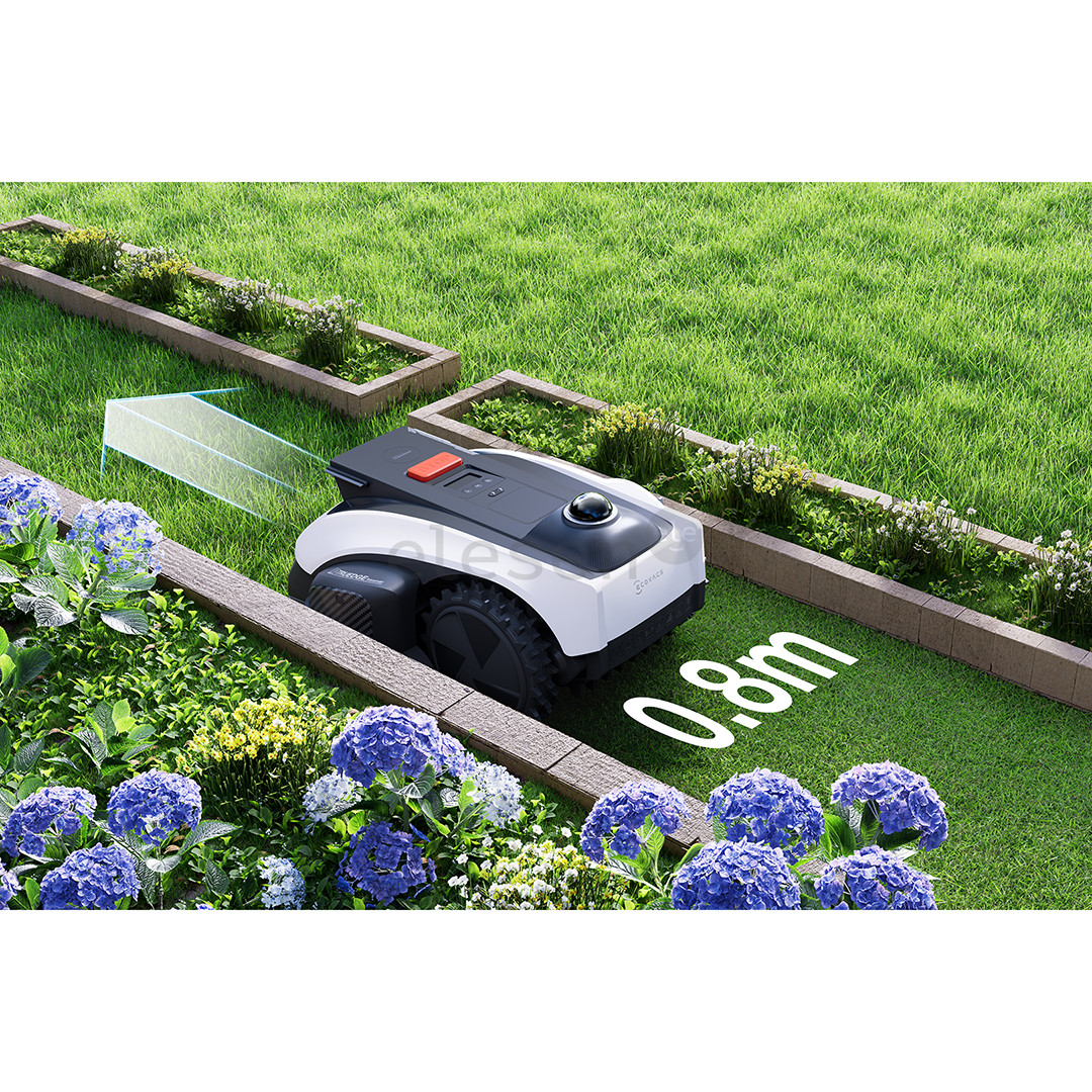 Ecovacs GOAT O1200 LiDAR PRO, baltas/juodas - Belaidis vejos robotas + priedai