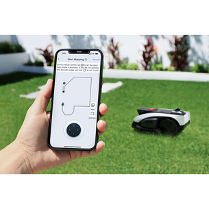 Ecovacs GOAT O1200 LiDAR PRO, baltas/juodas - Belaidis vejos robotas + priedai