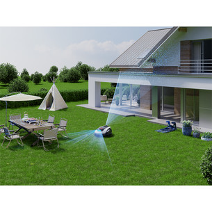 Ecovacs GOAT O1200 LiDAR PRO, baltas/juodas - Belaidis vejos robotas + priedai