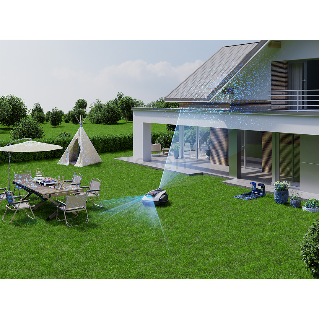 Ecovacs GOAT O1200 LiDAR PRO, baltas/juodas - Belaidis vejos robotas + priedai