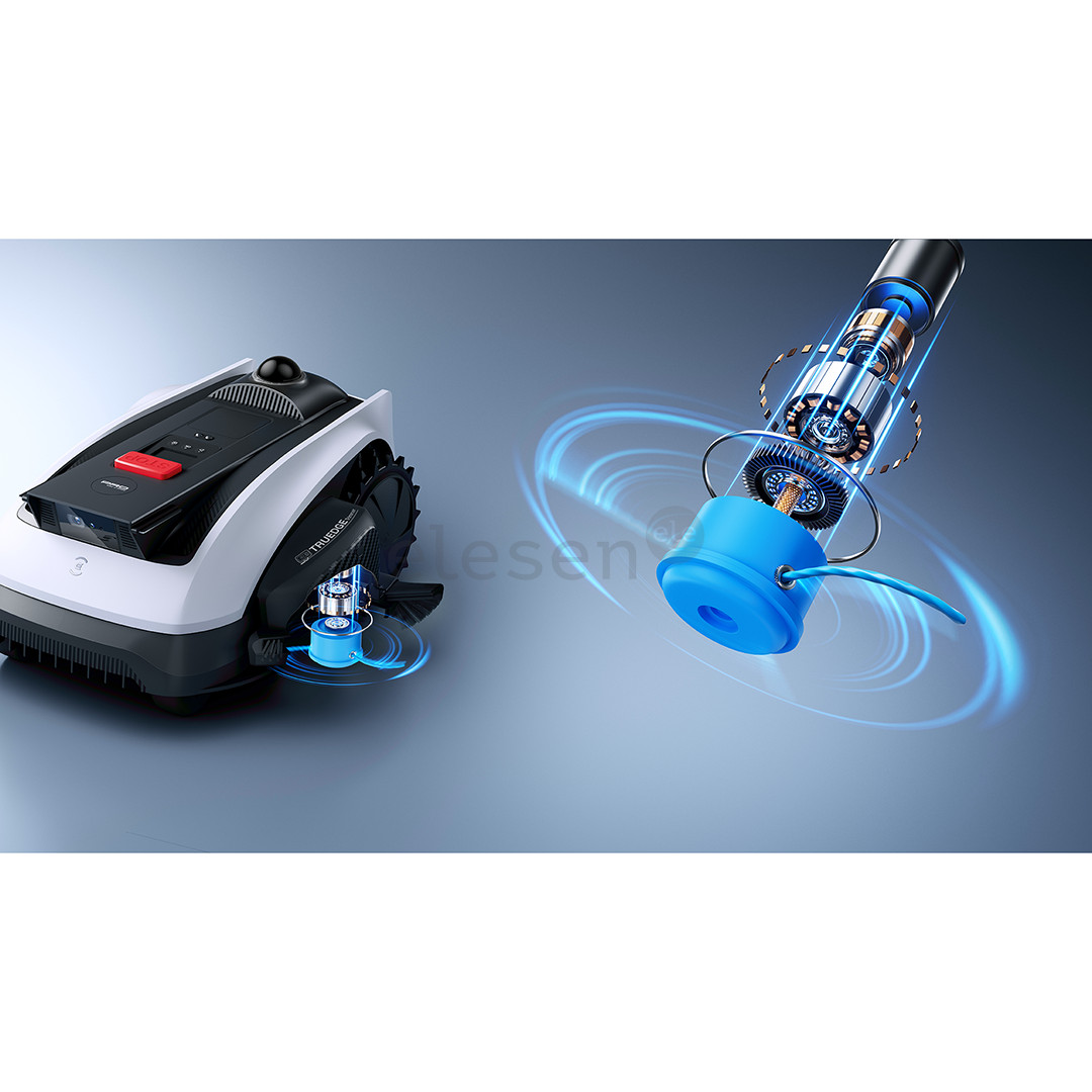 Ecovacs GOAT O1200 LiDAR PRO, baltas/juodas - Belaidis vejos robotas + priedai