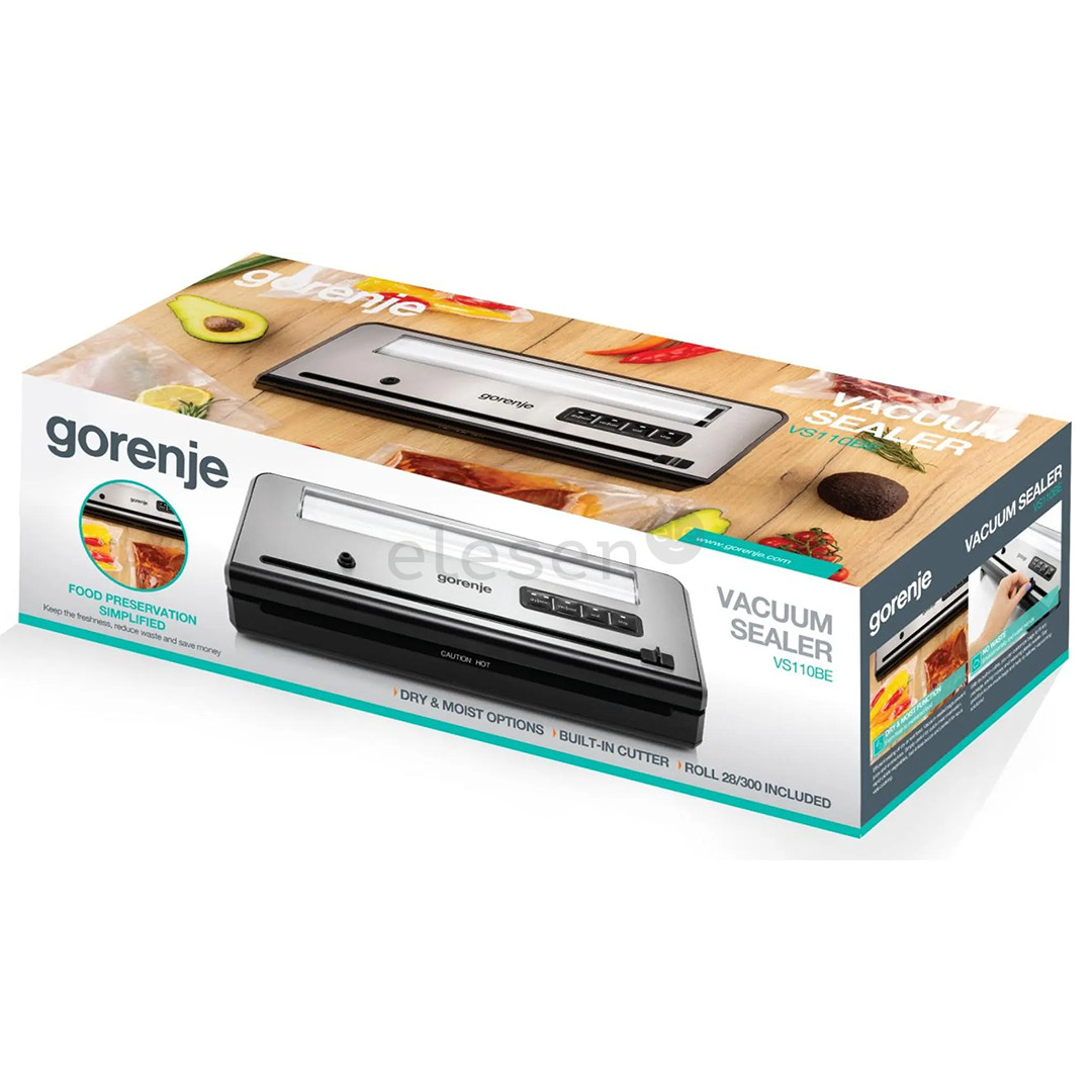 Gorenje, juodas/sidabro spalvos - Vakuumavimo aparatas