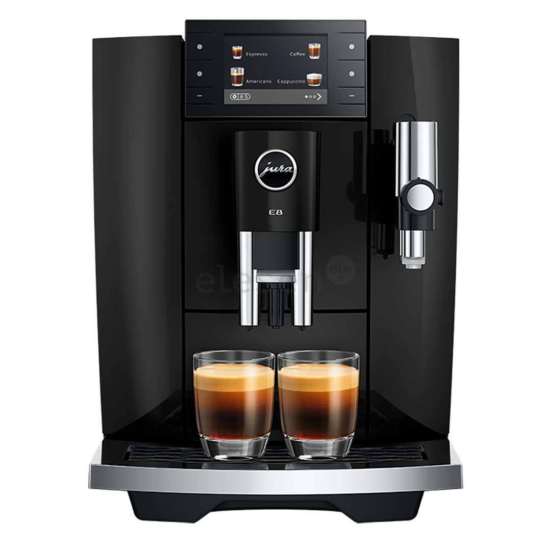 JURA E8 Piano Black (ED), juodas - Kavos aparatas