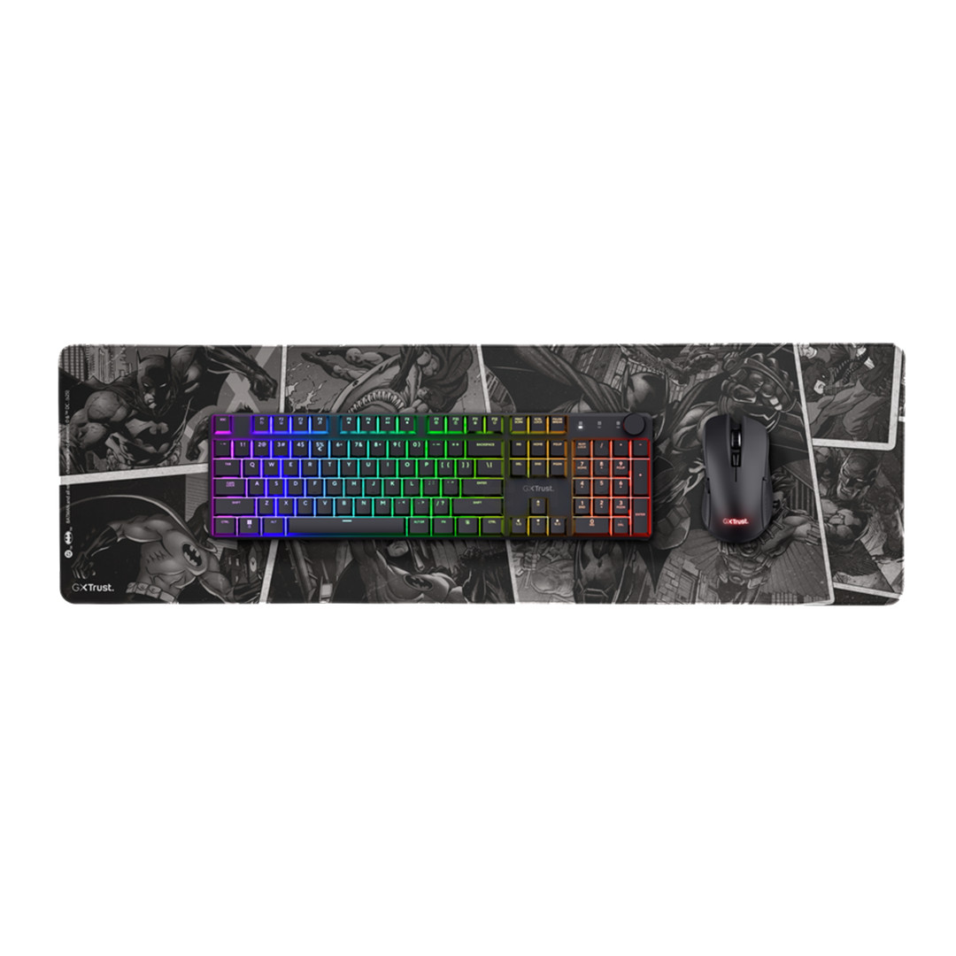 Trust GXT 758BM XXL Gaming Mousepad, Batman, šviesiai pilkas - Pelės kilimėlis