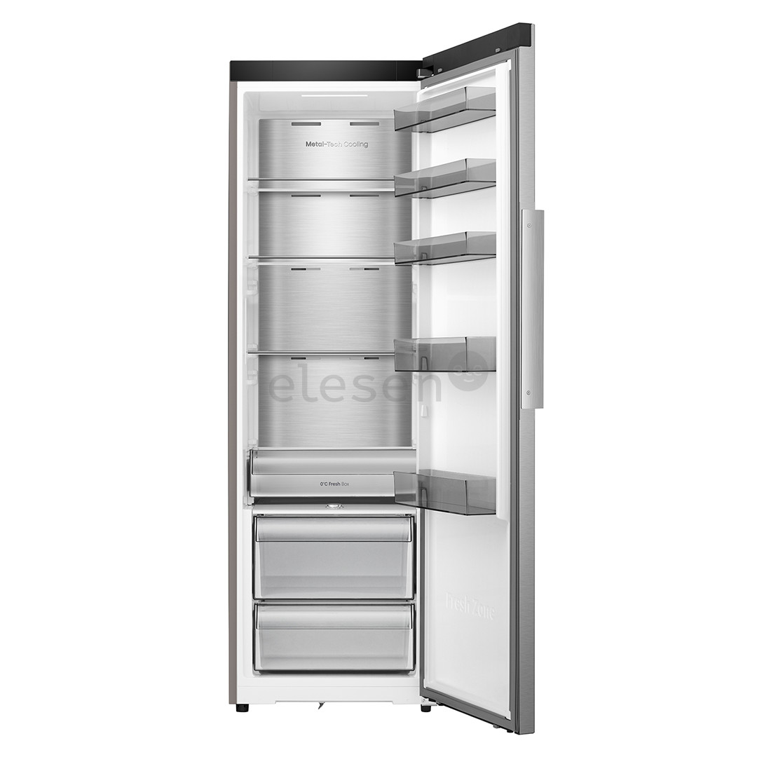 Hisense, 372 L, aukštis 186 cm, nerūdijančio plieno - Šaldytuvas