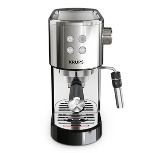 Krups Virtuoso + Pump, nerūdijančio plieno/juodas - Kavos aparatas