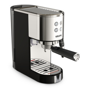 Krups Virtuoso + Pump, nerūdijančio plieno/juodas - Kavos aparatas