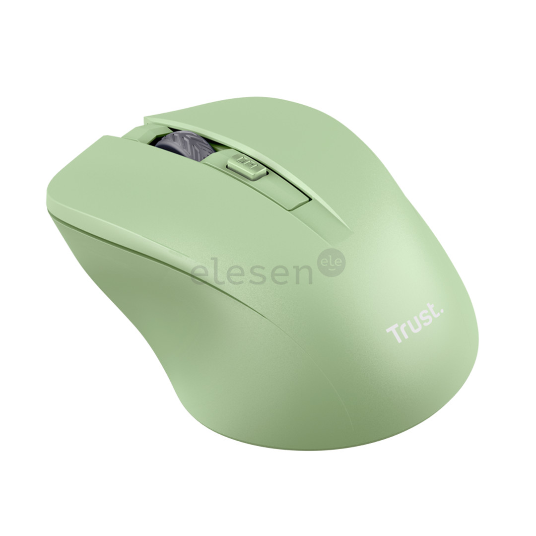 Trust Mydo Silent, зеленый - Беспроводная мышь