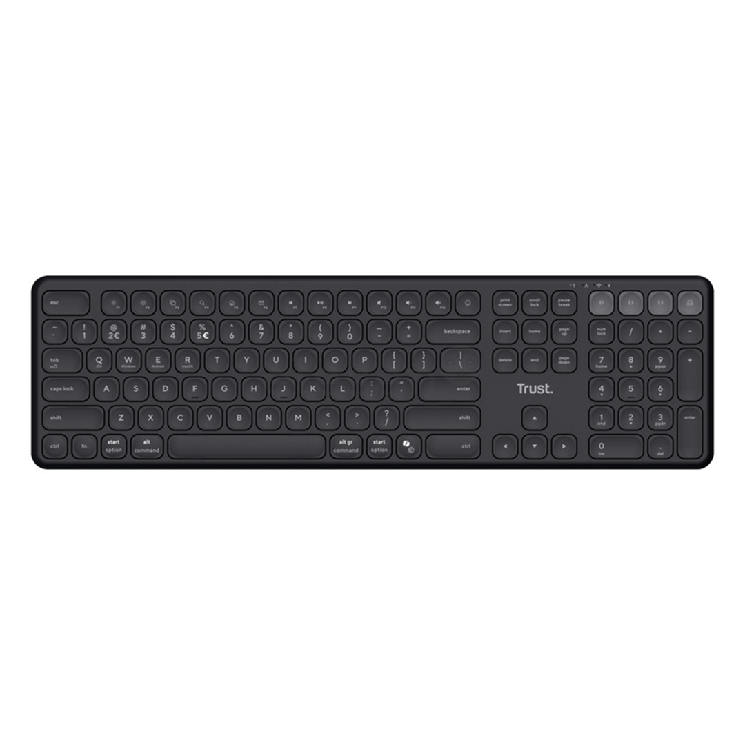 Trust Vaiya, US, black - Wireless keyboard