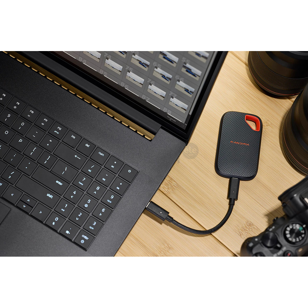 SanDisk Extreme Portable SSD V3, 2 TB, pilkas/raudonas - Išorinis SSD diskas
