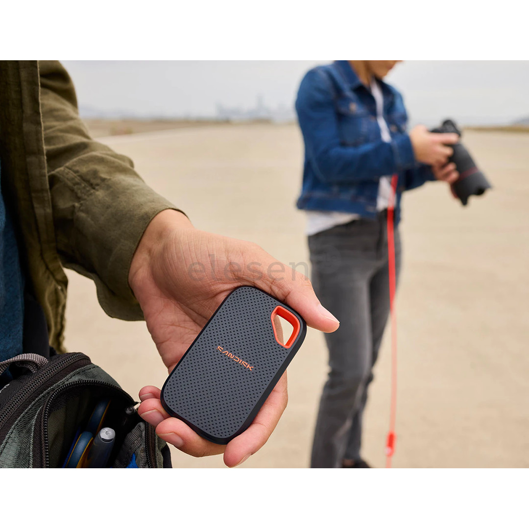 SanDisk Extreme Portable SSD V3, 2 TB, pilkas/raudonas - Išorinis SSD diskas