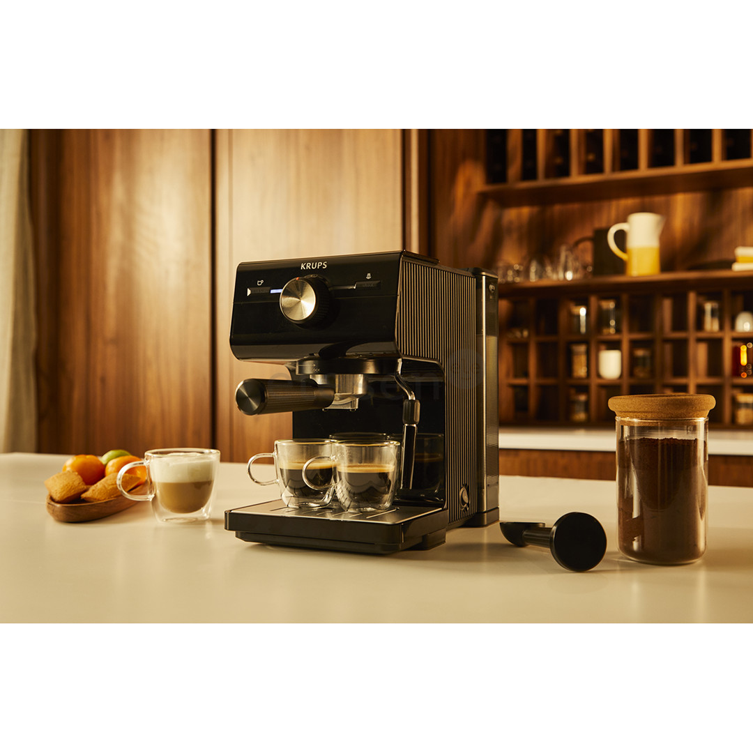 Krups Authentic+ C90, juodas/nerūdijančio plieno - Kavos aparatas