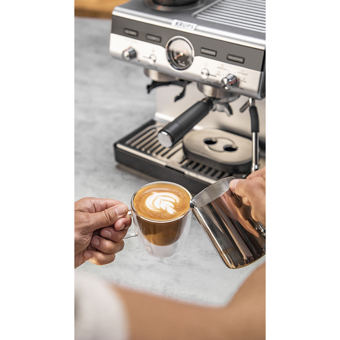 Krups Precision, pilkas/juodas - Kavos aparatas