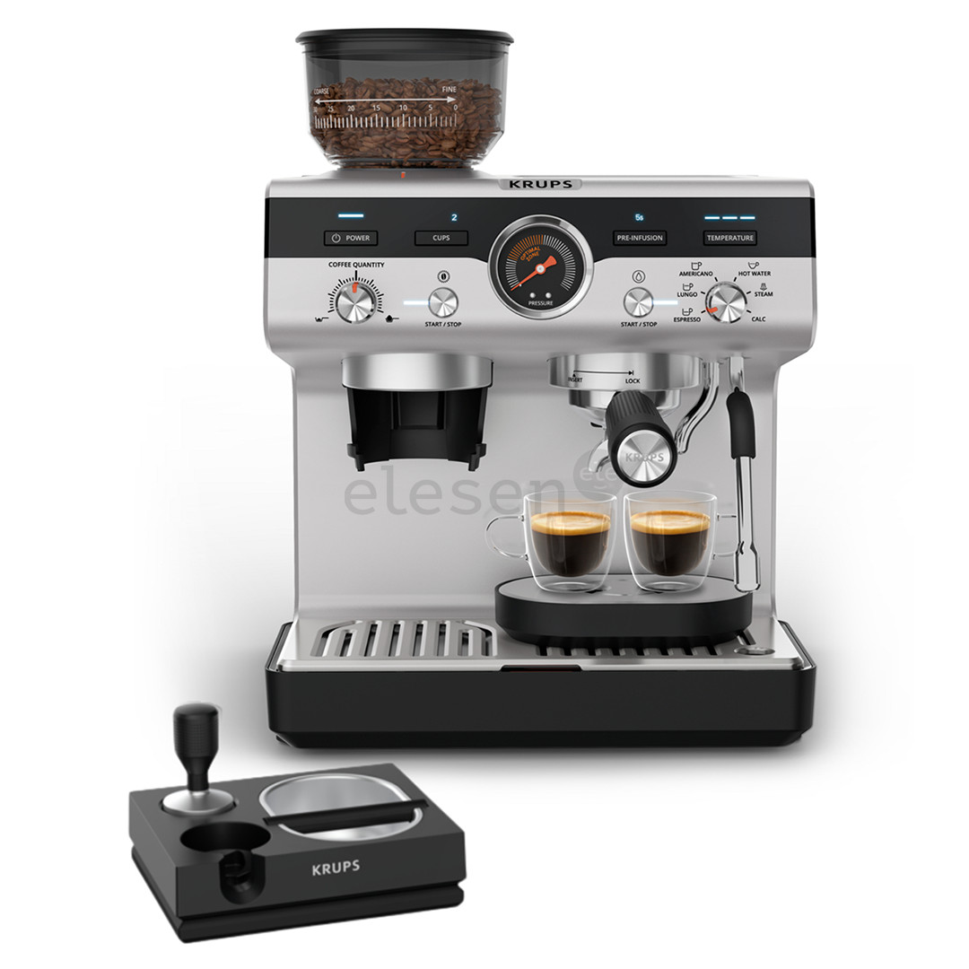 Krups Precision+, pilkas/juodas - Kavos aparatas