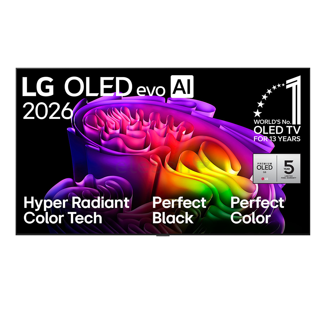 LG OLED evo AI G6, 65'', 4K UHD, OLED, juodas - Televizorius