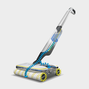 Kärcher FC 7 Plus, white - Cordless hard floor cleaner