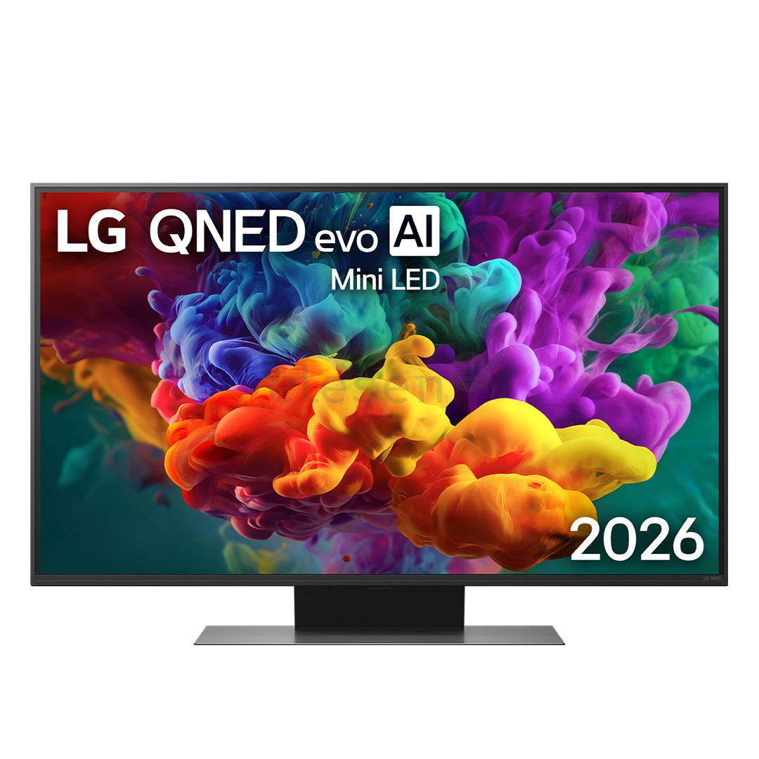 LG QNED87 evo AI, 43'', 4K UHD, QNED Mini LED, черный - Телевизор