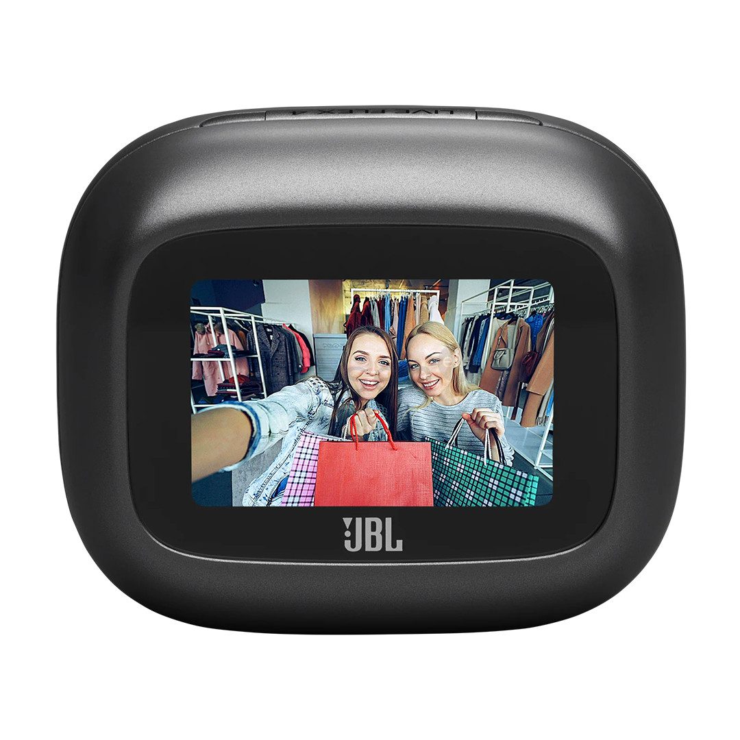 JBL Live Flex 4, juodos - Belaidės ausinės