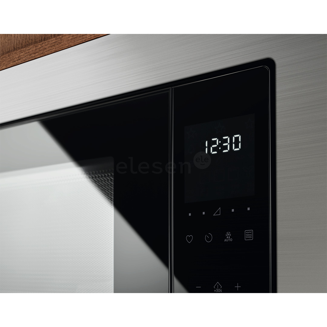 Electrolux 500, 23 L, nerūdijančio plieno - Įmontuojama mikrobangų krosnelė su griliu