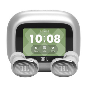 JBL Live Buds 4, sidabro spalvos - Belaidės ausinės