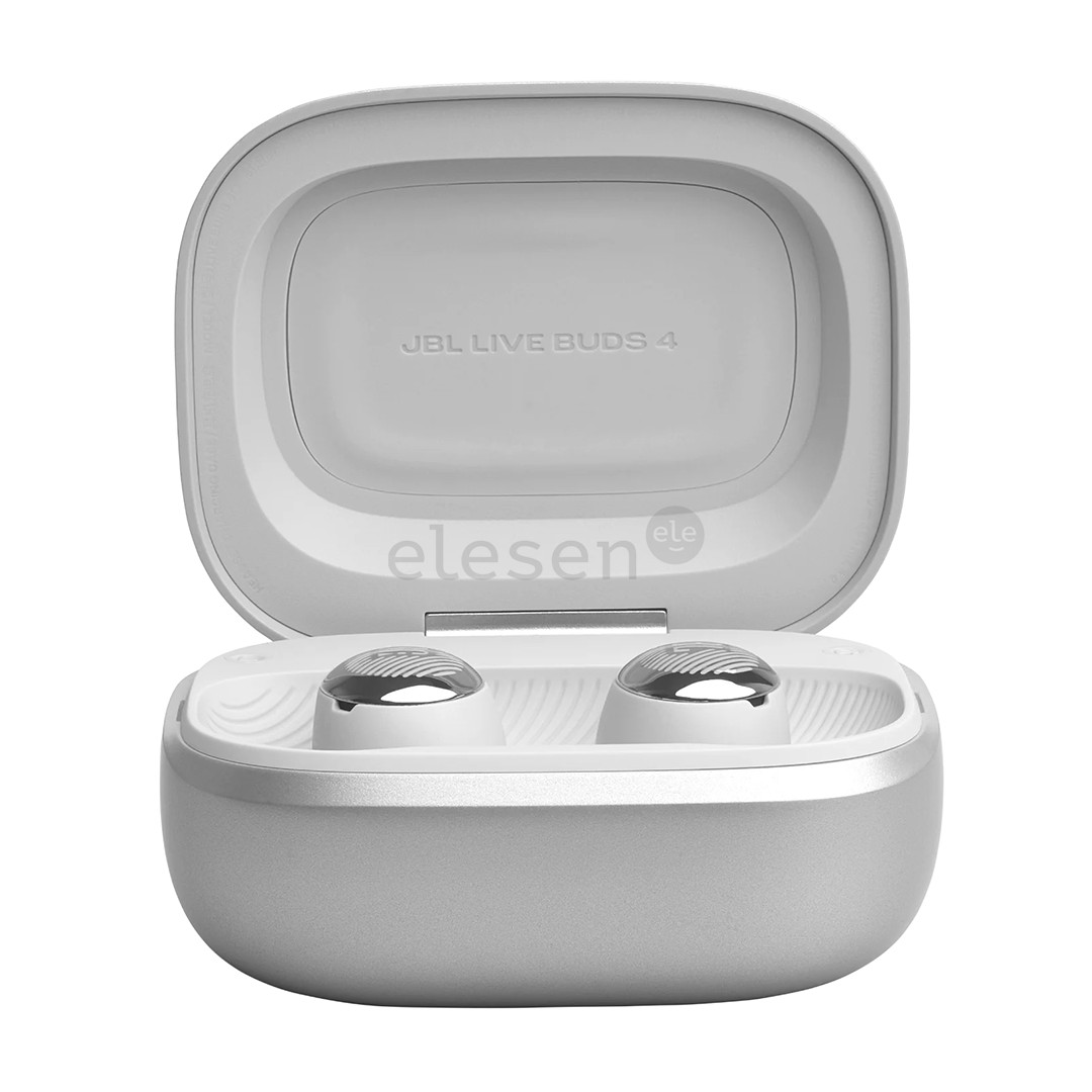 JBL Live Buds 4, sidabro spalvos - Belaidės ausinės