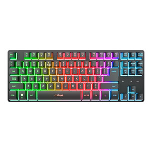 Trust GXT 831 Thado Wireless, TKL, SWE, черный - Беспроводная клавиатура 26174