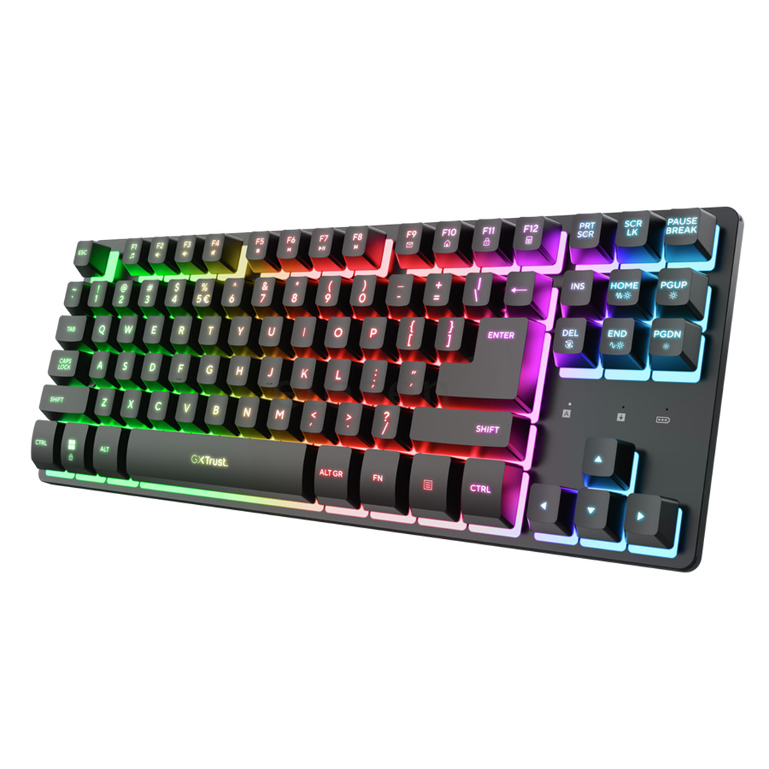 Trust GXT 831 Thado Wireless, TKL, SWE, черный - Беспроводная клавиатура