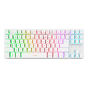Trust GXT 831 Thado Wireless, TKL, SWE, white- Wireless keyboard
