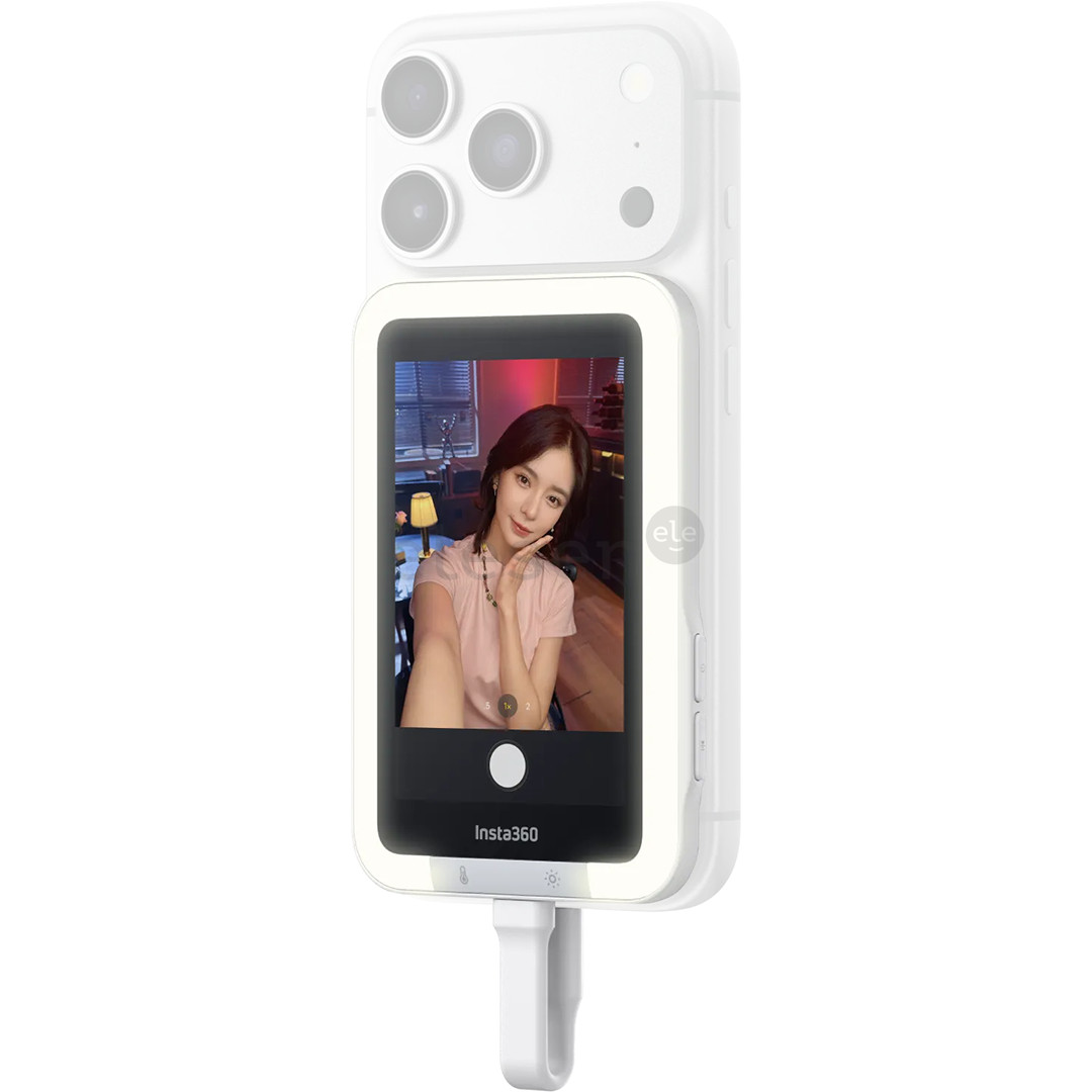 Insta360 Snap Selfie Screen with Light, baltas/pilkas - Išmaniojo telefono priedas