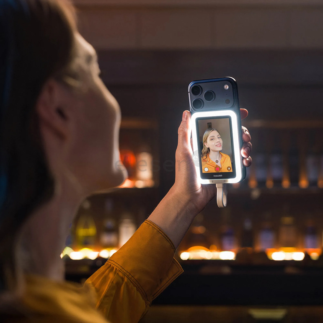 Insta360 Snap Selfie Screen with Light, baltas/pilkas - Išmaniojo telefono priedas