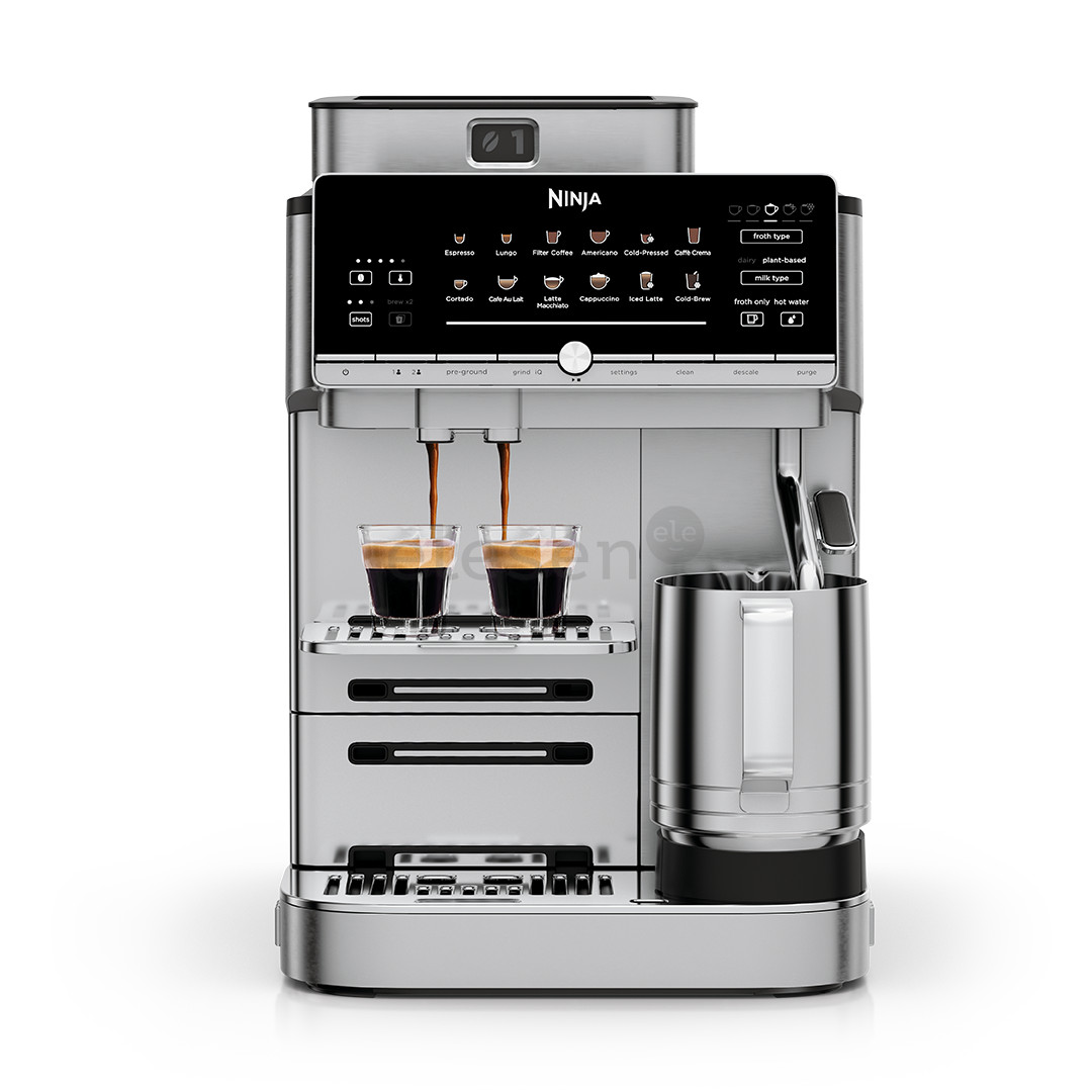 Ninja AutoBarista Pro, sidabro spalvos - Kavos aparatas AE1052EU