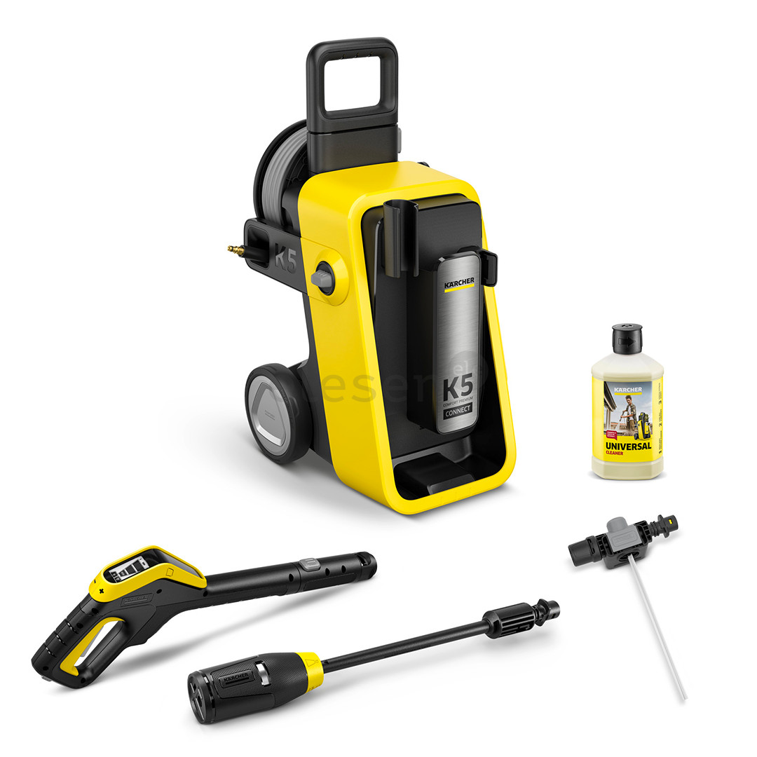 Kärcher K 5 Comfort Premium Connect, geltona/juoda - Aukšto slėgio plovykla 1.324-840.0