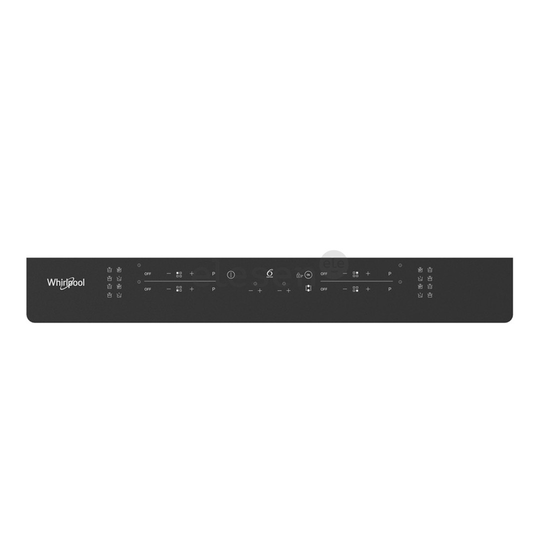 Whirlpool, width 59 cm, black - Built-in induction hob