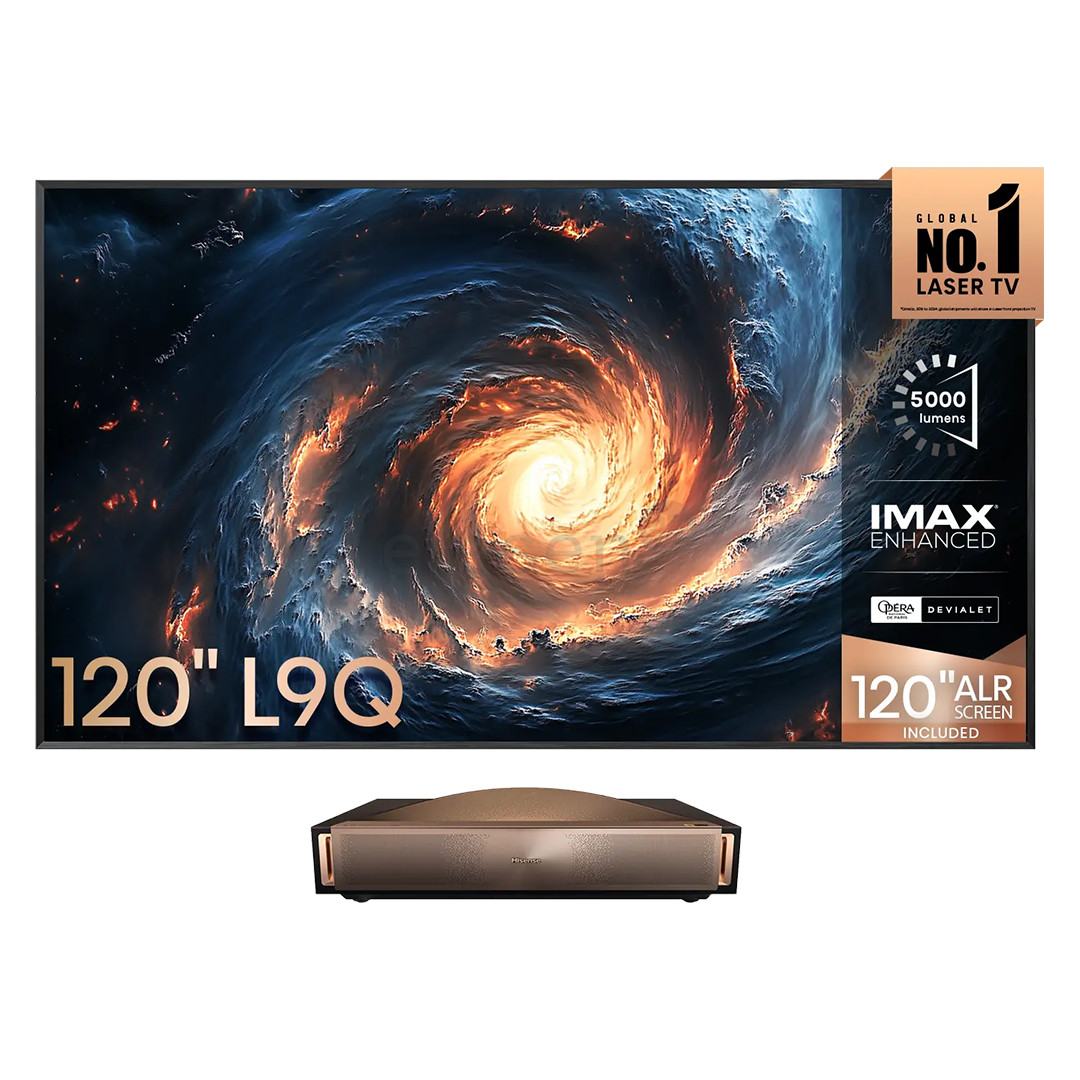 Hisense 120L9QD, 120", laser, juodas/rudas - Projektorius