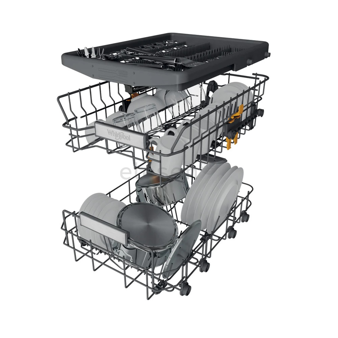 Whirlpool, 10 komplektų talpa, nerūdijančio plieno - Indaplovė
