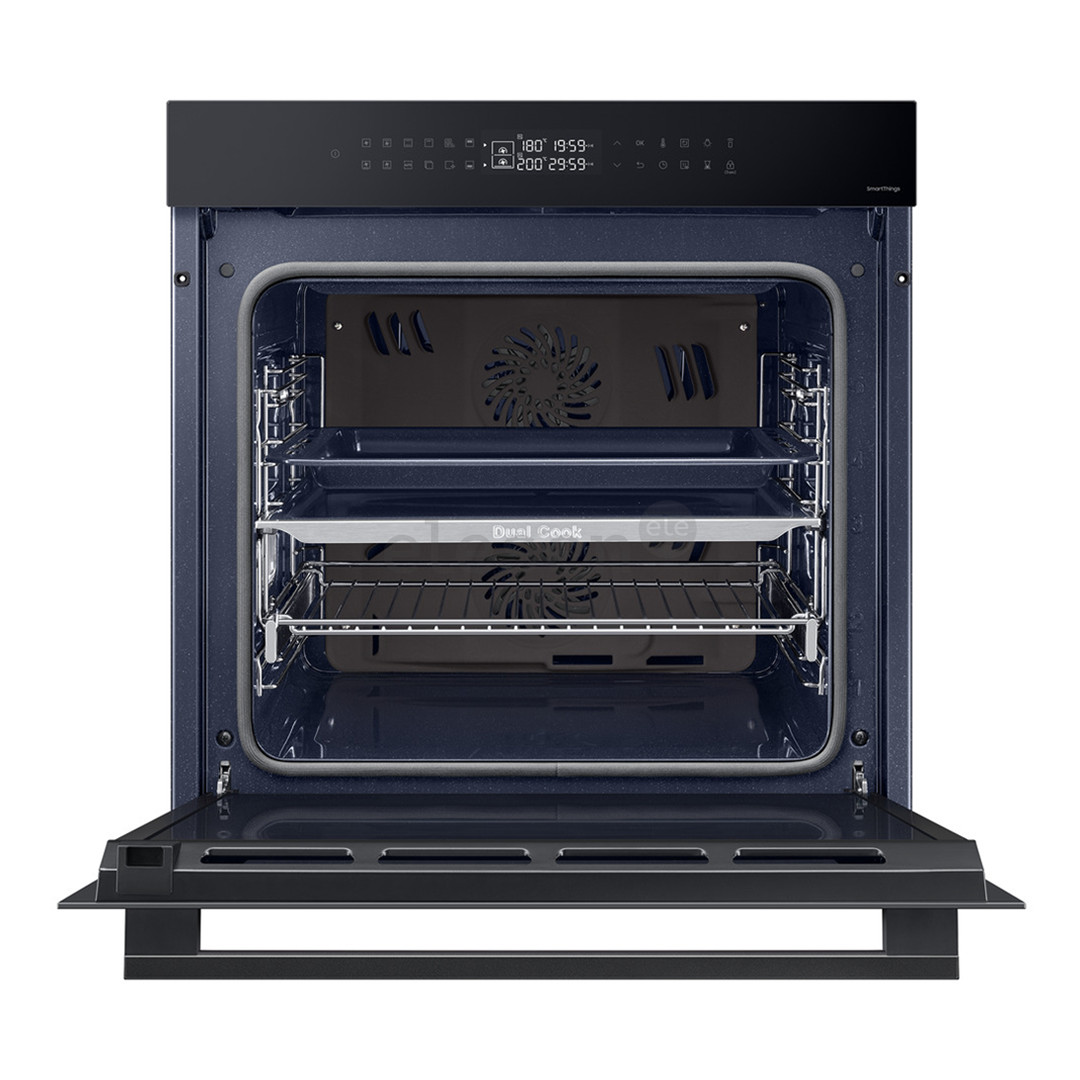 Samsung Dual Cook, katalizė, 76 L, juoda - Įmontuojama orkaitė