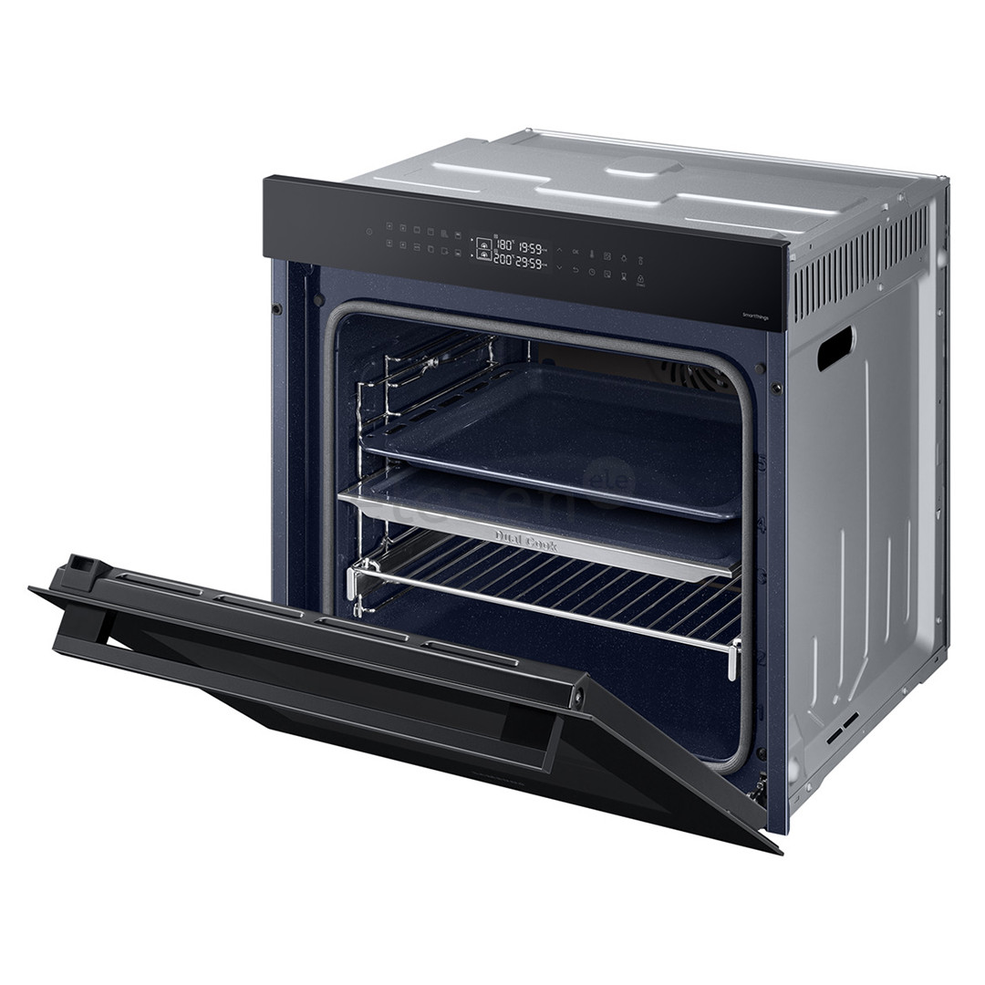 Samsung Dual Cook, katalizė, 76 L, juoda - Įmontuojama orkaitė