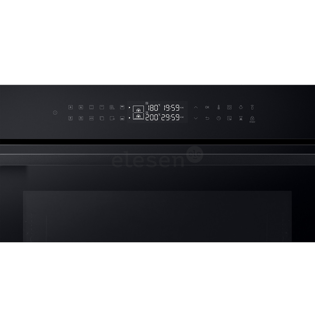 Samsung Dual Cook, katalizė, 76 L, juoda - Įmontuojama orkaitė