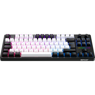 QPAD Loop TKL Model 3, SWE, white/black - Wireless keyboard 422020-NO