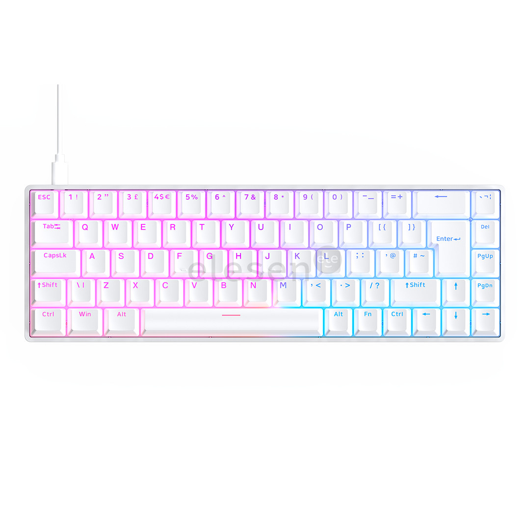 QPAD Flux 65 Model 5, UK, white - Keyboard 422022-UK
